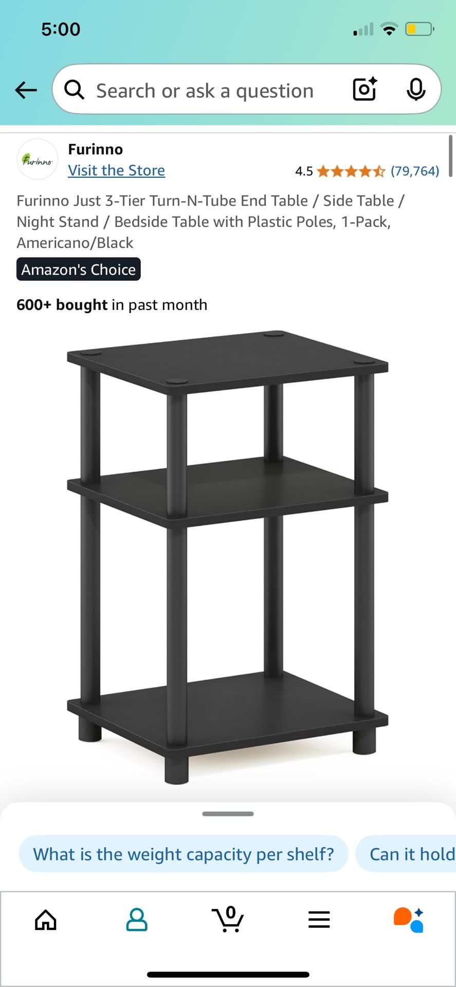 End Table / Book Shelf