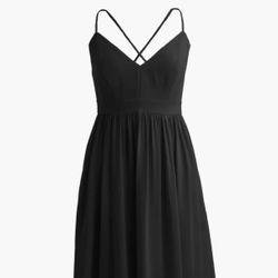 J. Crew Little Black Party Dress with Ruffle Hem