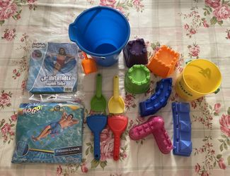 Beach Sand Castle Molds, Inflatable Swim Tube, Inflatable Lounge Float