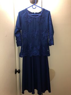 New Elegant Blue Dress