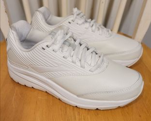 Brooks Addiction Walker 2 Women's White Shoes Sneakers Size 7.5 M