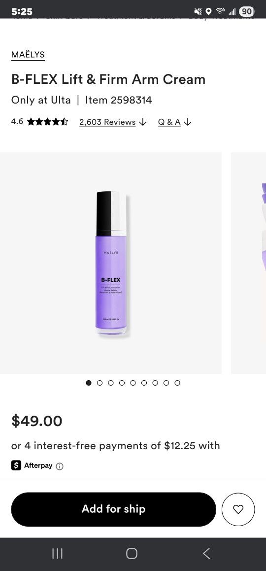 B-Flex Lift And Firm Arm Cream