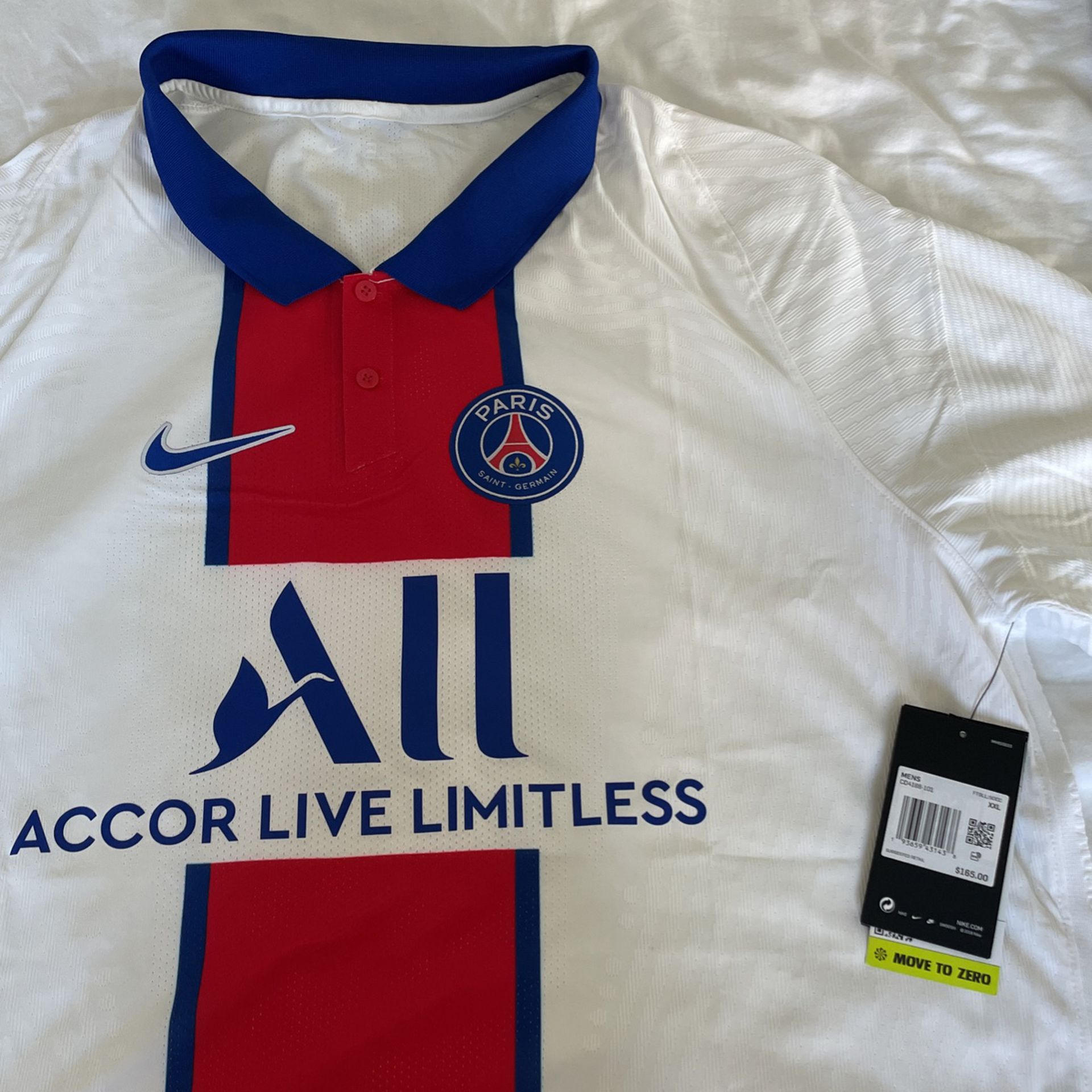 BNWT 2020/2021 Nike PSG Paris Saint-Germain Away Kit Jersey 100% Authentic Player Version 2XL XXL