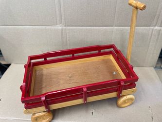 Wooden Kids Pull Wagon Toy
