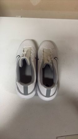 Nike White and Gray Low-Top Sneakers