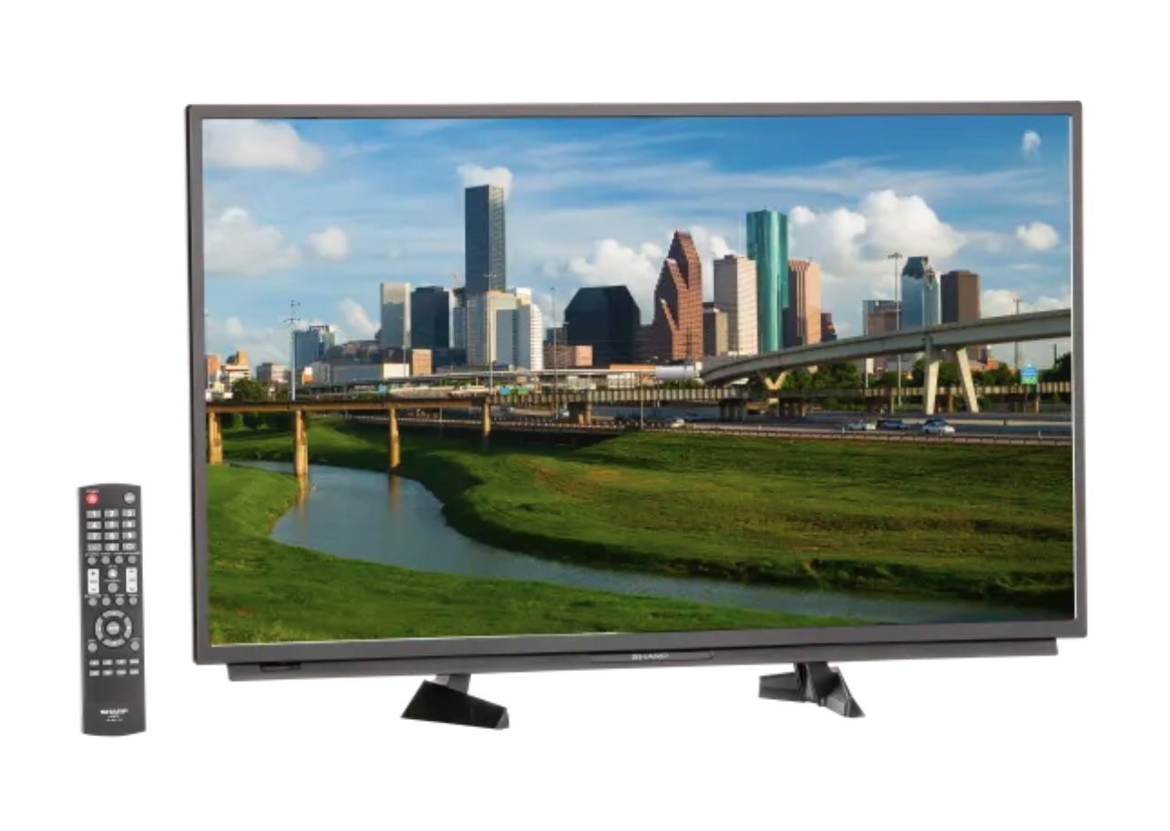 32” SHARP LCD HD TV with Wall Mount and ROKU!