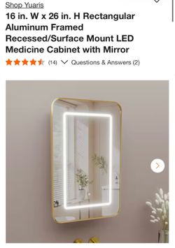 Yauris LED Medicine Cabinet with Mirror