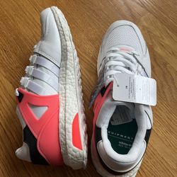 New Adidas EQT Support Ultra White Turbo Size 7.5 BA7474 Footwear white Turbo