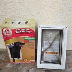 BRAND NEW ( Up to 90lbs ) Extra Large Pet Door / Wall or Door Pet Entry Door