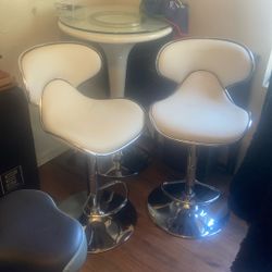 tall table with 2 stools