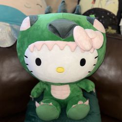 Jumbo 20” Sanrio Hello Kitty Green Dragon Plush Doll Costume