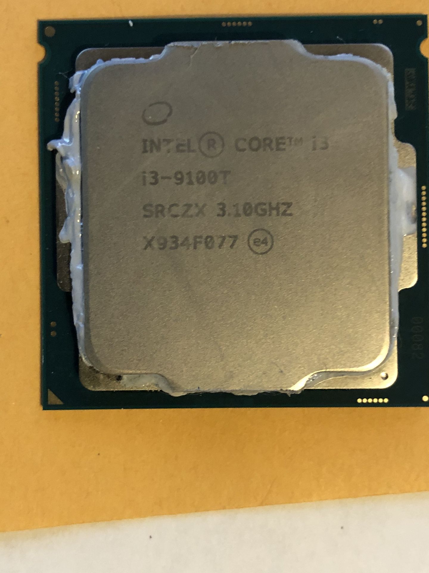 Intel i3 9100T 9th generation CPU