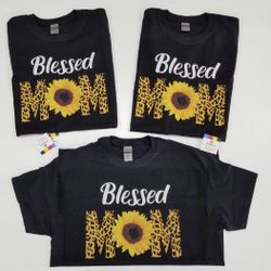 Blessed Mom Sunflower Shirt, Spring Shirt, Summer Shirt, Women’s Shirt, Gift tee