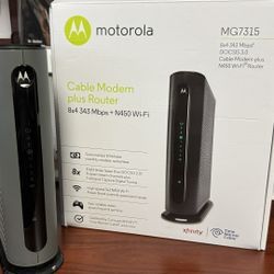 High speed Motorola MG7315 Modem + Router