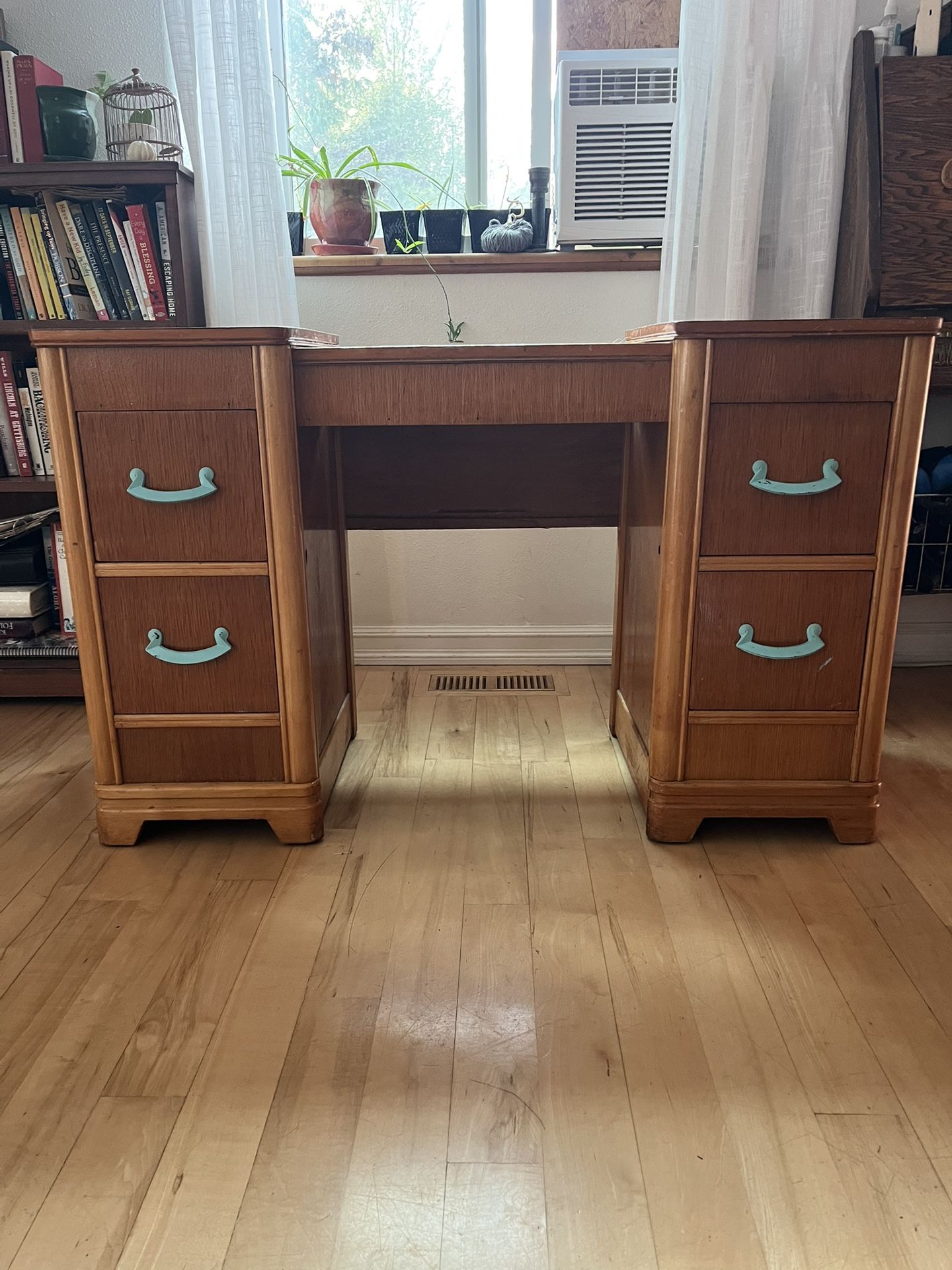 Vintage Antique Oak Desk
