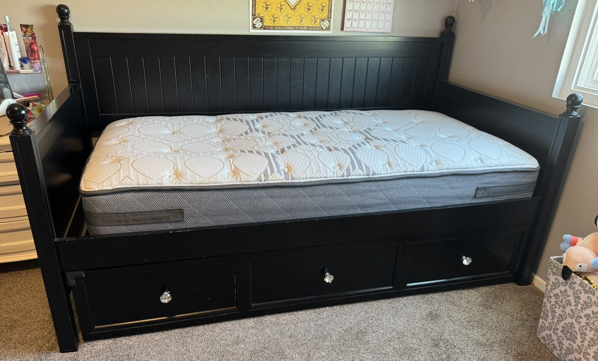 Twin Daybed With Trundle Bed Mattress
