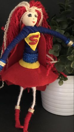 Super girl with boots and cape