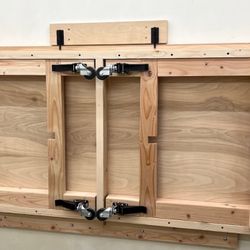 Custom Made Wall Mounted Folding Workbench 