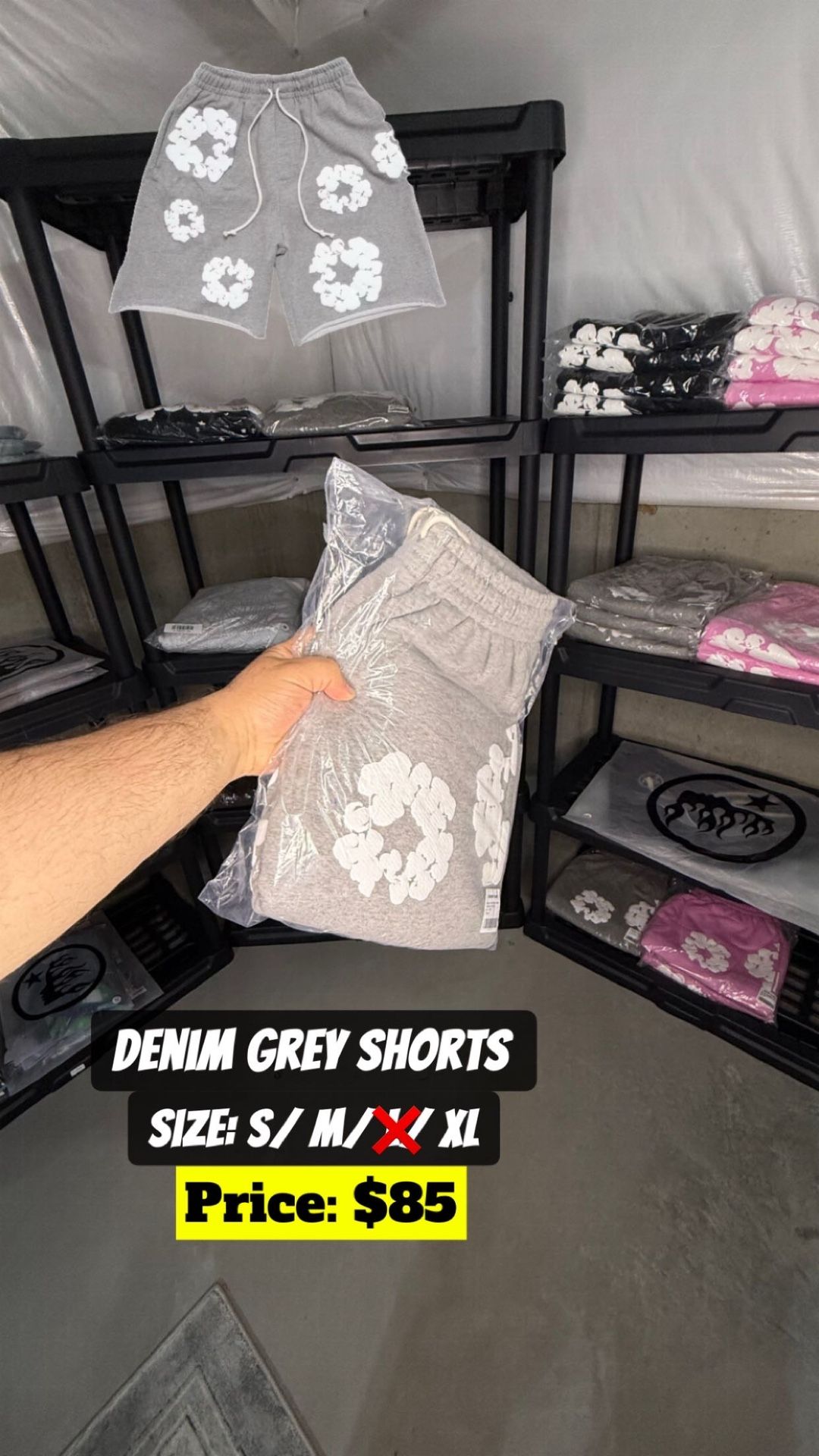 Grey Dt Shorts