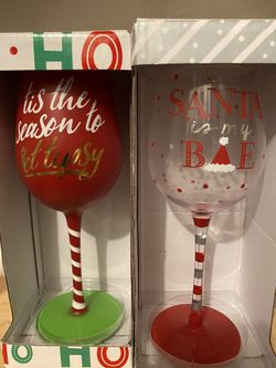 Christmas Wine Glasses
