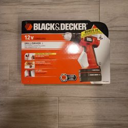 Black & Decker 12V Cordless Drill/Driver