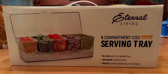 Compartment iced Serving Tray