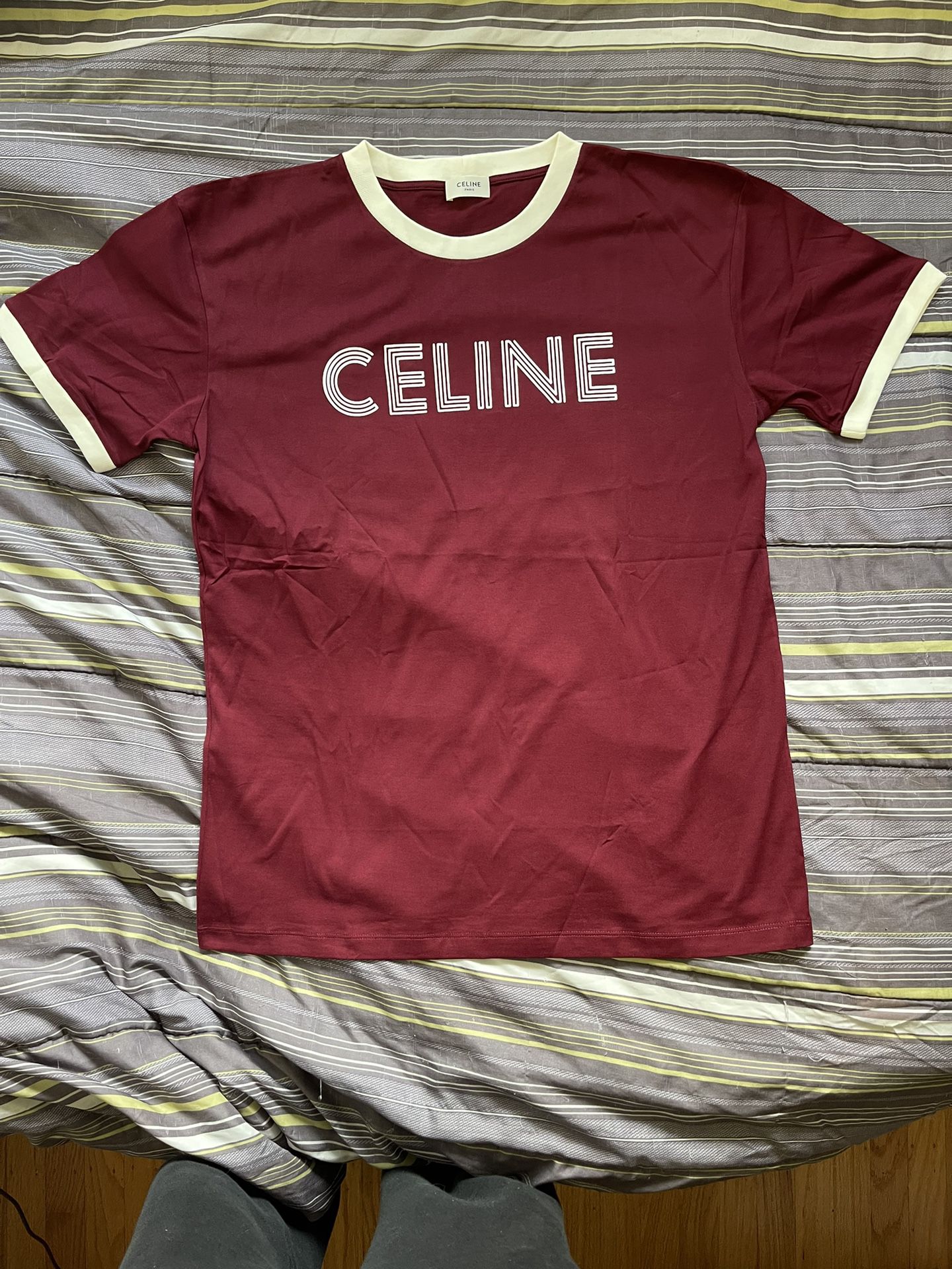 Celine Red Tee Size S