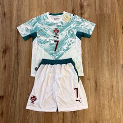 Ronaldo kids jersey Portugal away