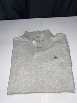 Light Gray Abercrombie And Fitch Polo Shirt