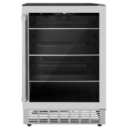 ZLINE 24 in. Monument 154 Can Beverage Fridge in Stainless Steel