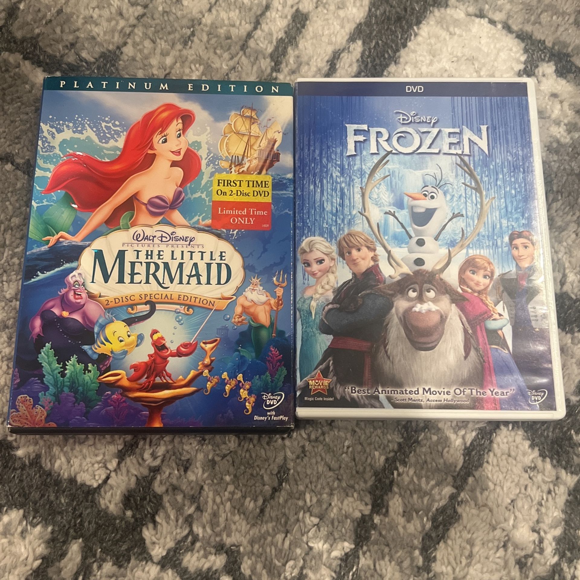 The Little Mermaid, Two Disc Special Edition, And Frozen DVD Set