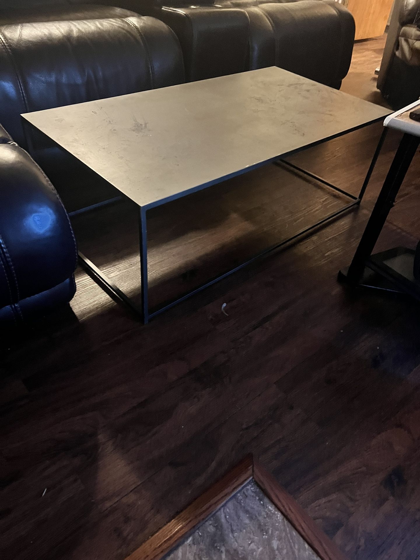 Gray Metal Cocktail Table