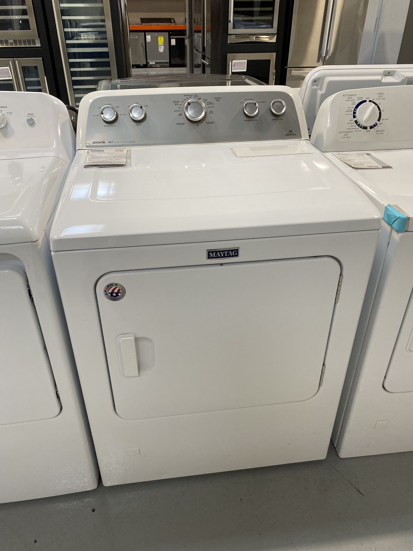 MayTag White 7.0 Cu. Ft. Gas Dryer With Sanitize Cycle