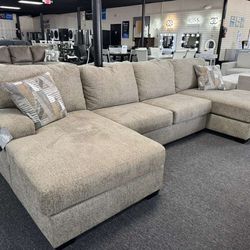 New Double Chaise Sectional by Ashley. Delivery  and Set Up Available