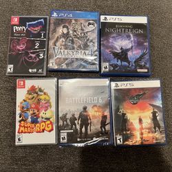 Switch Video Games PS5 Battlefield 6 Mario RPG FF7 Rebírth