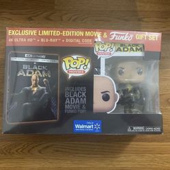 Black Adam (Walmart Exclusive) Limited-Edition Movie & Funko 4K UHD Blu-ray Gift Set [4K UHD Blu-ray + Blu-ray + Digital Code + Funko Pop!]