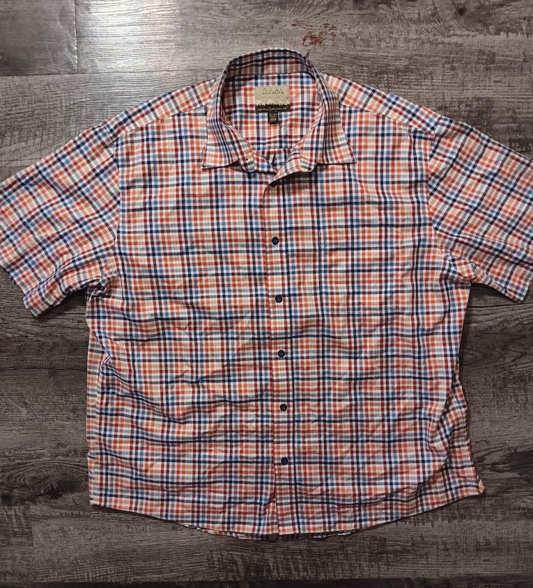 Cabela's Outfitters Series Plaid Button-Up Shirt (2XL)