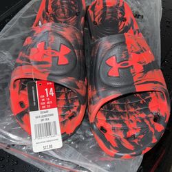 Size 14 Under Armour Slides