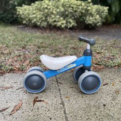 Baby Balance Bike for 1 Year Old, 10-24 Month Toddler Balance Bike, 4 Silent Wheels Pre-School First Ride On Toys, 1st Birthday Gifts