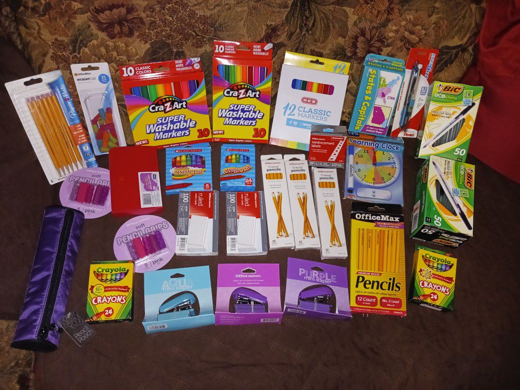 School Supplies From $2 - $5  Each