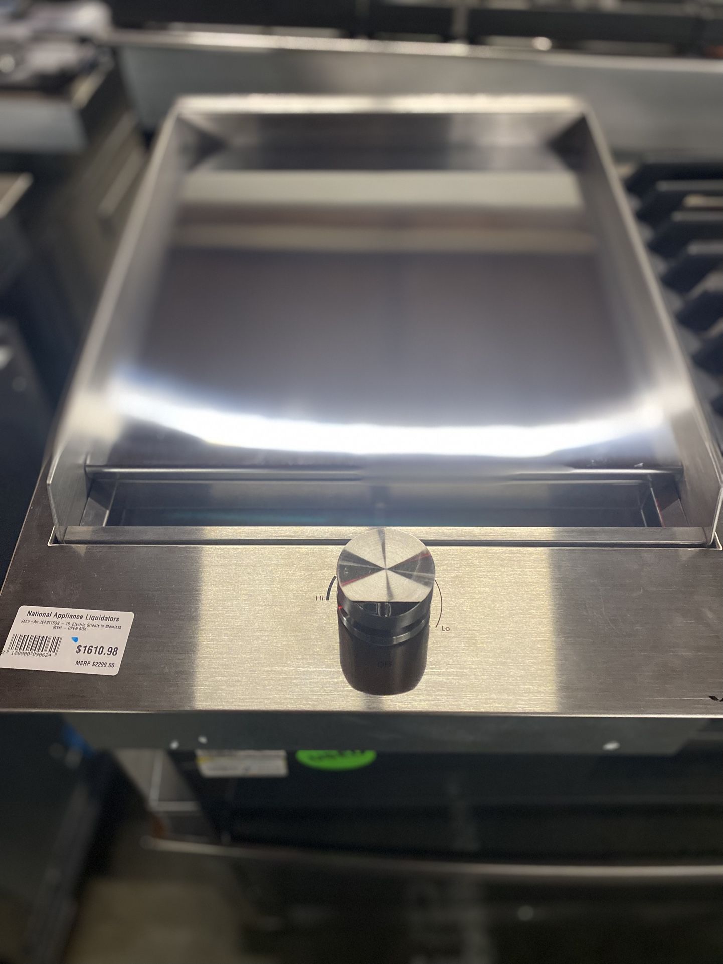 ennAir  JEF3115GS 15 Inch Electric Radiant Cooktop with 1 Element Burner 