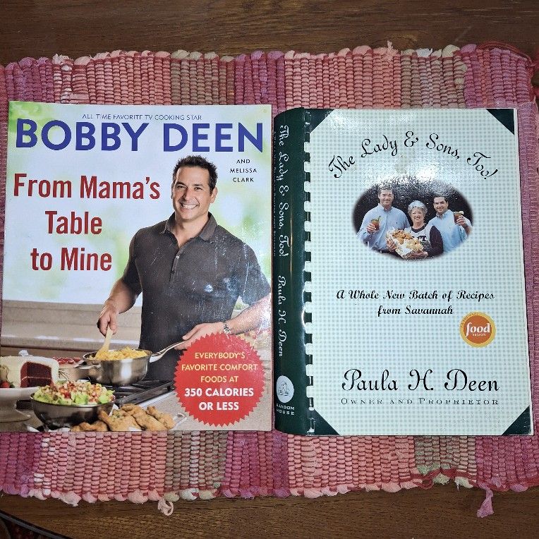 PAULA DEEN & FAMILY COOKBOOKS PAIR