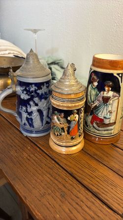 Vintage German ceramic beer stein