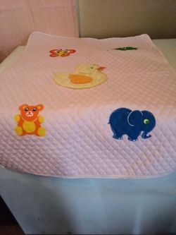 Baby Pink Blanket 26 1/2 X 36 1/2  25.00 No Low Ballers Home Made 