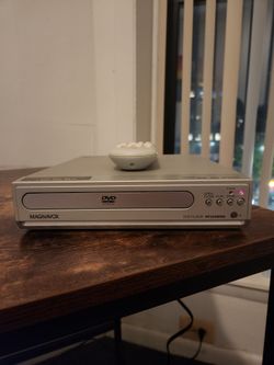 Gray Magnavox DVD Player with Remote