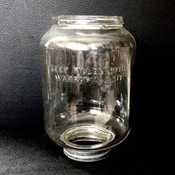 Vintage 1950s DE-STROY Ratter Mouser Warfarin Bait Trap - GLASS HOPPER JAR ONLY - RARE!!