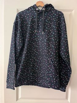 Unisex Multi-Color Sprinkle Graphic Hoodie - Size M