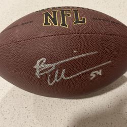 AUTHENTIC BRIAN URLACHER Signed Football
