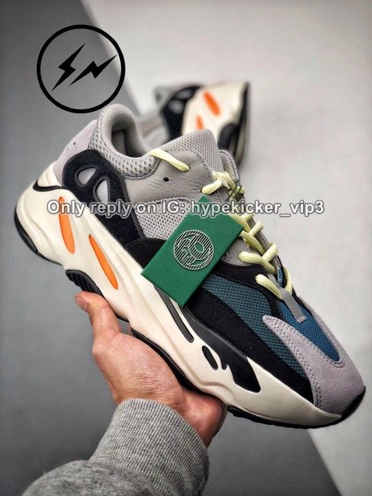 Adidas Yeezy Boost 700 Wave Runner Solid Grey 13 New