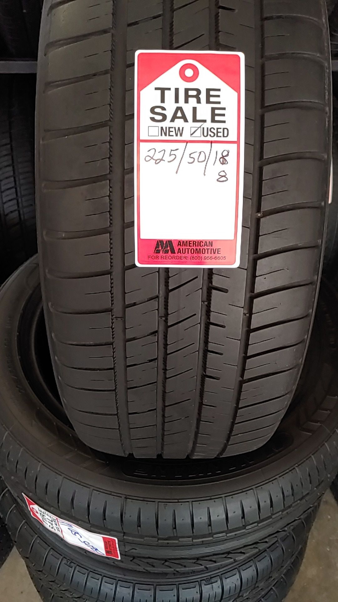 225 50r18 tenemos 4 used tires semi nuevas $240 puestas y balanceadas